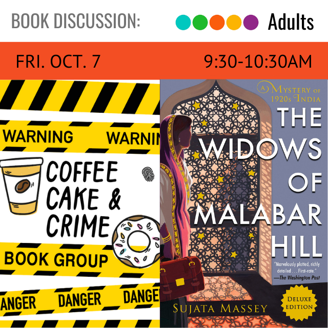 image of the book cover with the title The Widows of Malabar Hill