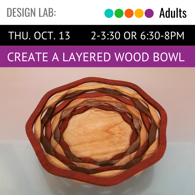 image of a multi-colored, layered wood bowl