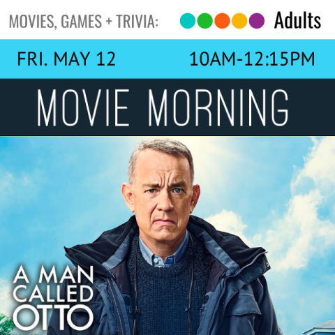 text reads Movie Morning. below is an image of a man wearing a coat