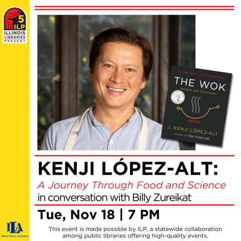 Kenji Lopez-Alt: A Journey Through Food and Science. In conversation with  Billy Zureikat. Tue., Nov. 18. 7pm