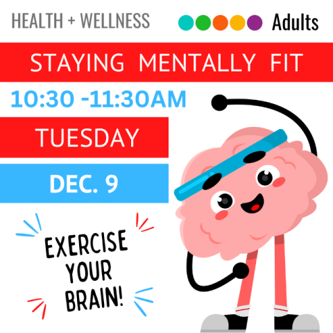 An illustrated brain wearing a headband and tennis shoes is stretching.