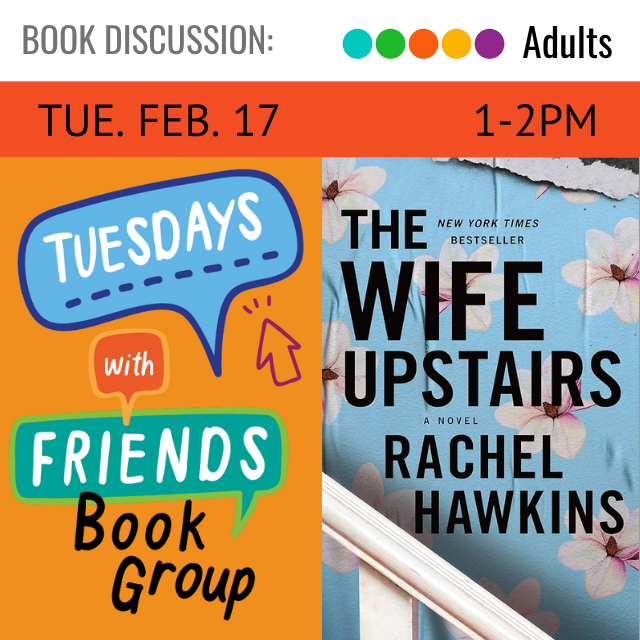 The book cover for The Wife Upstairs by Rachel Hawkins.