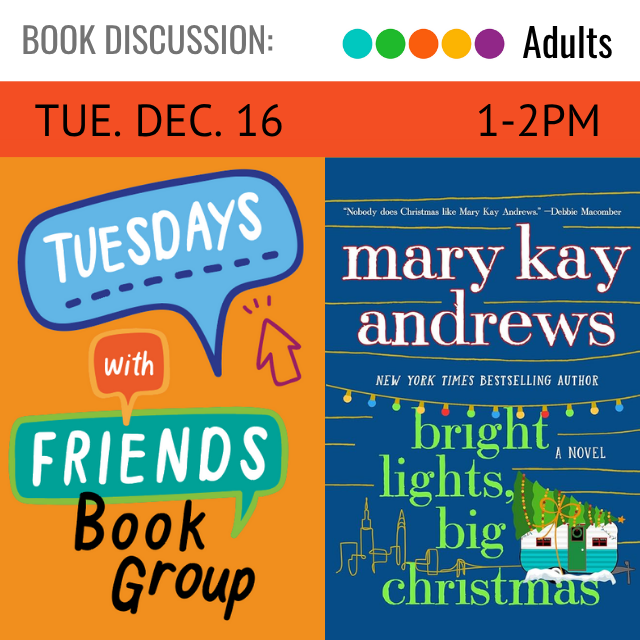 Book cover for Bright Lights Big Christmas by Mary Kay Andrews.